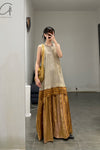 Mutedance 24 Spring/Summer Layered Dress MD-MD24SS81-OLD old gold PM136